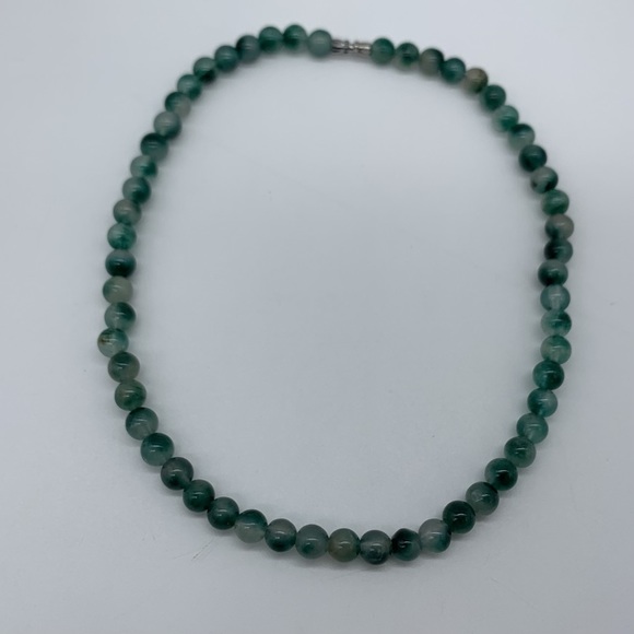16' Blue-Green Apatite Natural Stone  Beaded Necklace - Picture 2 of 7